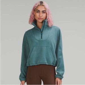 Lululemon | Brushed Softstreme | Ribbed | Half Zip | with flaw